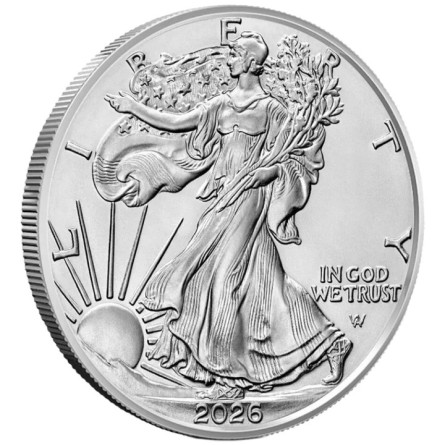 Silbermünze American Eagle 2026 Vorderseite