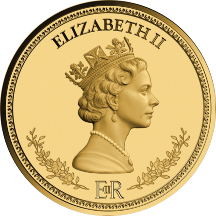 Набір золотих монет, 5 мотивів, королева Єлизавета II, 5x 1/1000 унції