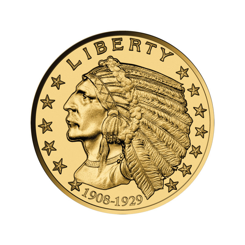 Набір золотих монет, 3 мотиви, Indian Head, 3x 1/1000 унції Набір золотих монет, 3 мотиви, Indian Head, 3x 1/1000 унції