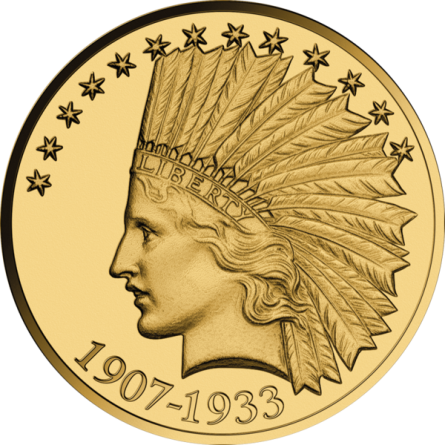Set of gold coins, 3 designs, Indian Head, 3x 1/1000 ounce Set of gold coins, 3 designs, Indian Head, 3x 1/1000 ounce