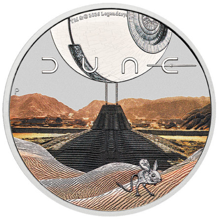 Srebrna Moneta Tuvalu DUNE 2026 Color Proof, 1 uncja - rewers