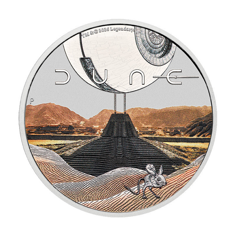 Silbermünze Tuvalu DUNE 2026 Color Proof, 1 Unze – Rückseite Silbermünze Tuvalu DUNE 2026 Color Proof, 1 Unze – Rückseite
