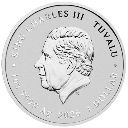 Srebrna Moneta Tuvalu DUNE 2026 Color Proof, 1 uncja - rewers