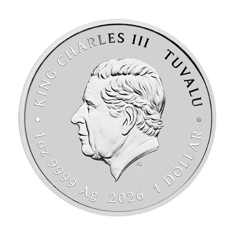 Silbermünze Tuvalu DUNE 2026 Color Proof, 1 Unze – Vorderseite Silbermünze Tuvalu DUNE 2026 Color Proof, 1 Unze – Vorderseite