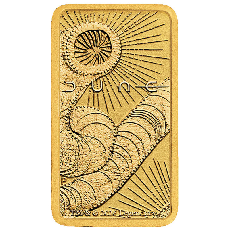 Goldbarren The Perth Mint: DUNE, 1 Gramm Goldbarren The Perth Mint: DUNE, 1 Gramm