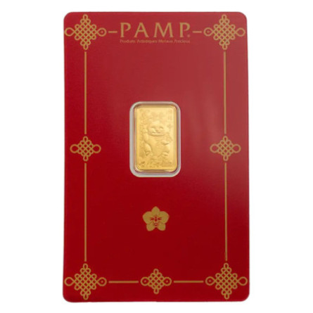 Złota Sztabka Lucky Cat 2,5g PAMP