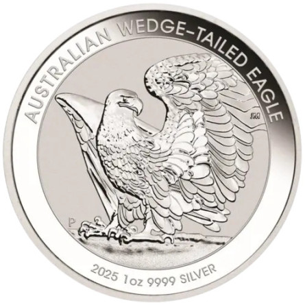 Srebrna Moneta Australian Wedge-Tailed Eagle 2025, 1 uncja - rewers