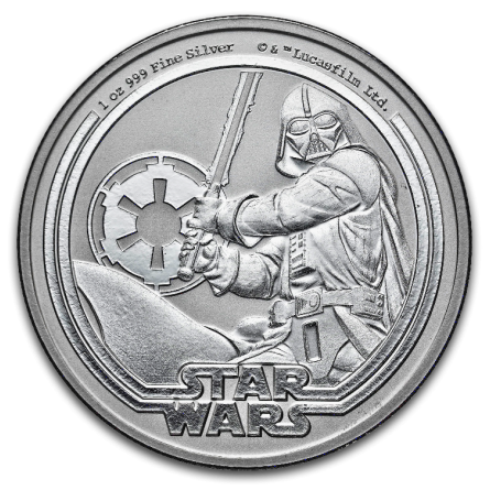 Srebrna Moneta Niue Star Wars Darth Vader 2026, 1 uncja - rewers