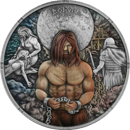 Srebrna Moneta Bödvar Saga: Loss 2026 Vengeful , 1 uncja - rewers