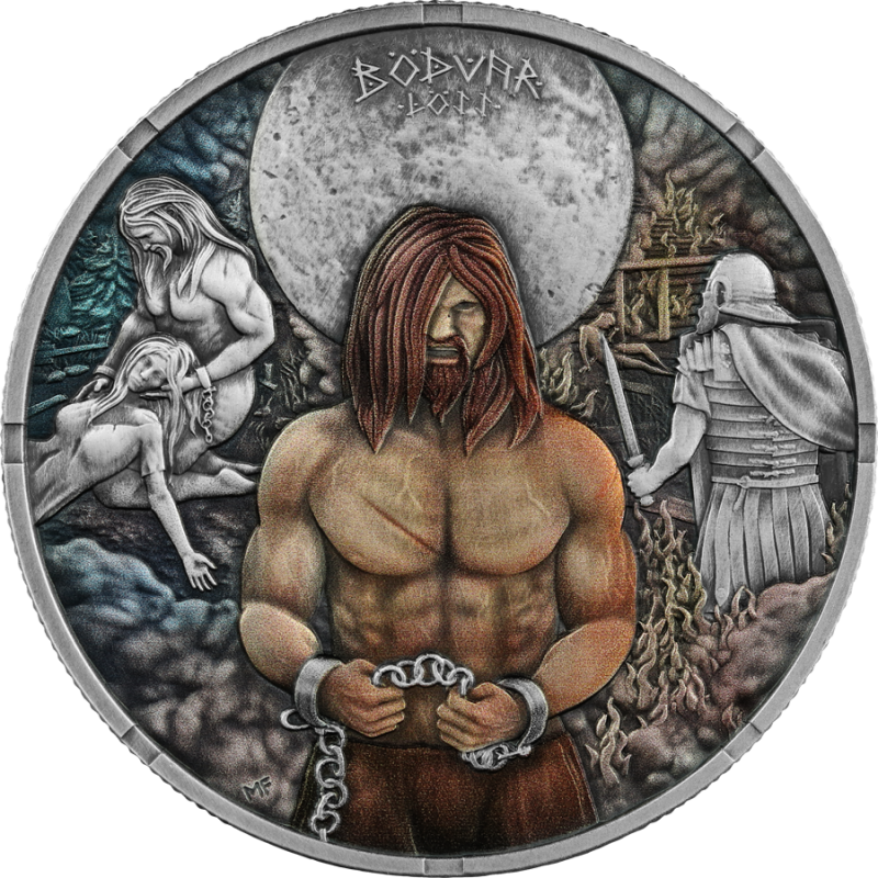 Srebrna Moneta Bödvar Saga: Loss 2026 Vengeful , 1 uncja - rewers