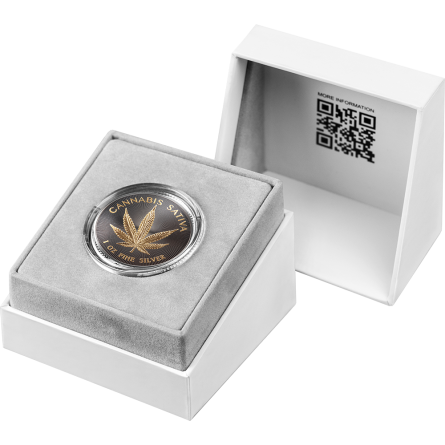 Срібна монета United Crypto States: Hemp 2026. 1 унція — коробка