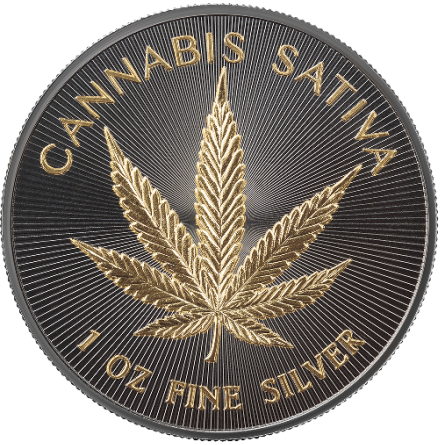 Srebrna Moneta United Crypto States: Hemp 2026. 1 uncja - rewers