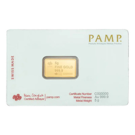 PAMP America the Free Goldbarren: Weißkopfseeadler, 5 g