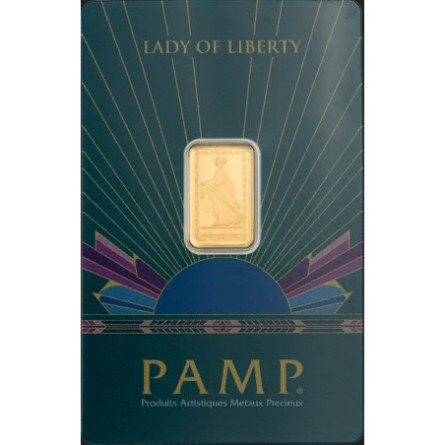 PAMP Lady Of Liberty Goldbarren, 2,5 g