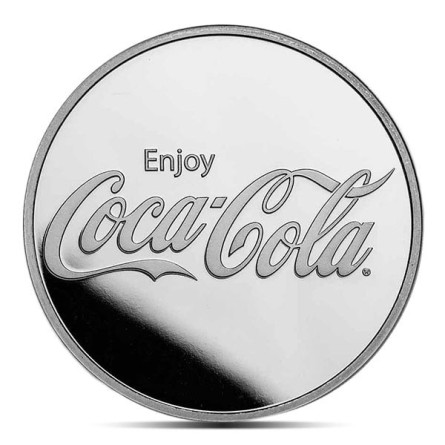 Srebrna Moneta Coca-Cola front