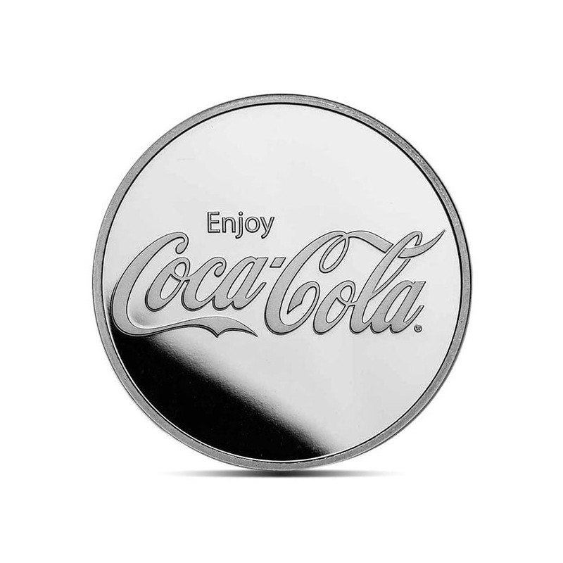 Srebrna Moneta Coca-Cola back Srebrna Moneta Coca-Cola back