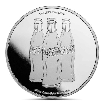 Srebrna Moneta Coca-Cola front