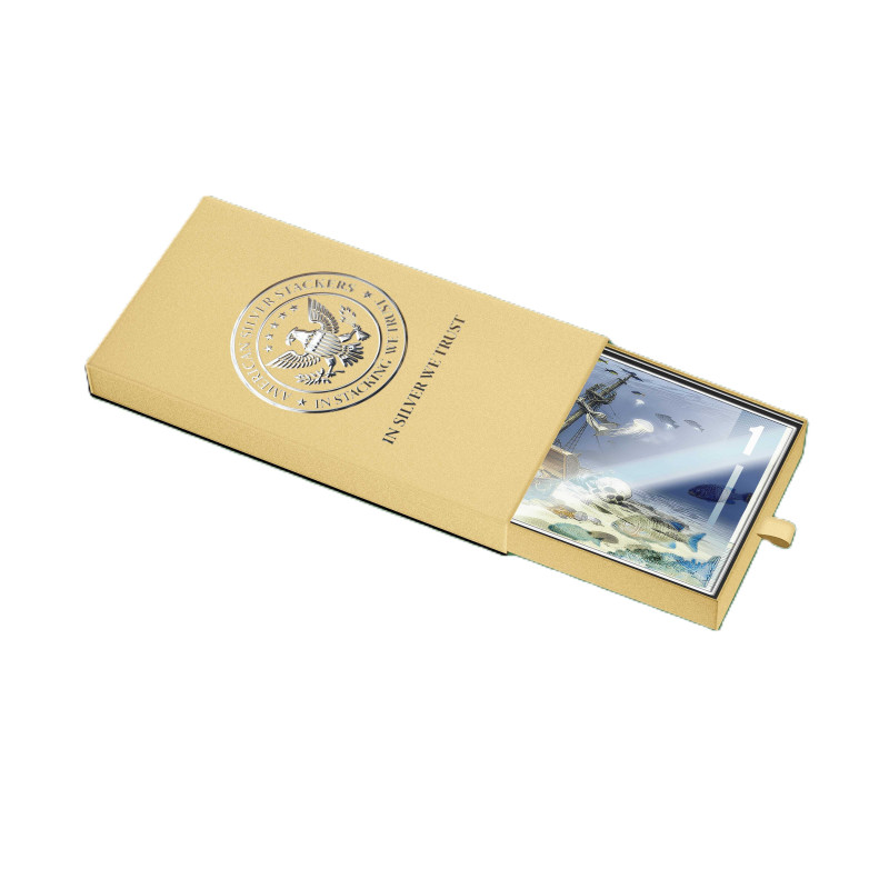 Liberia The Kraken 2026 Silver Banknote, 1/10 ounce - box Liberia The Kraken 2026 Silver Banknote, 1/10 ounce - box