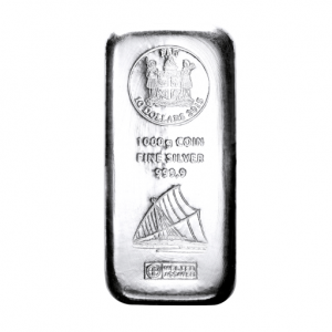 Argor Heraeus Fiji Islands 1KG Silver Coin Bar.