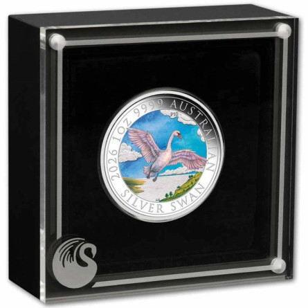2026 Australian Swan Silver Coin (Color), 1 oz – Box of 1