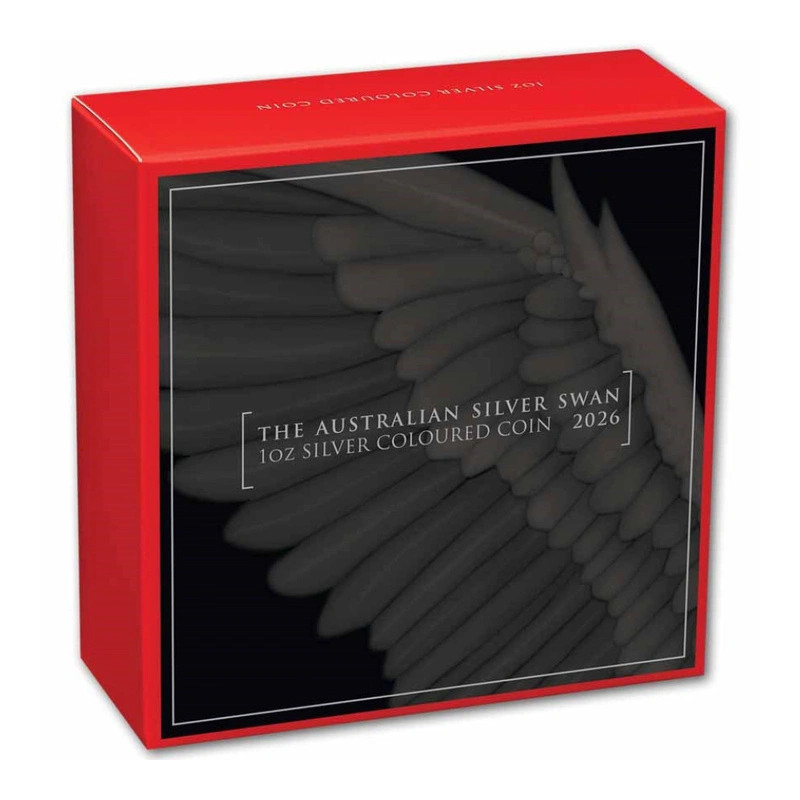 2026 Australian Swan Silver Coin (Color), 1 oz – Box of 2