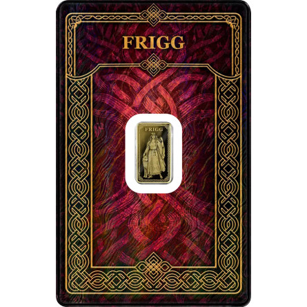 Goldbarren „Gods of Germania“: Frigg, Proof, 1/100 Unze
