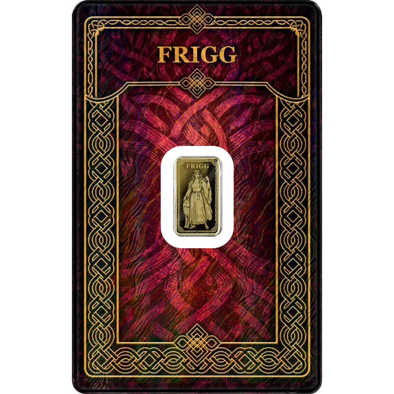Złota Sztabka Gods Of Germania: Frigg, Proof, 1/100 uncji Złota Sztabka Gods Of Germania: Frigg, Proof, 1/100 uncji