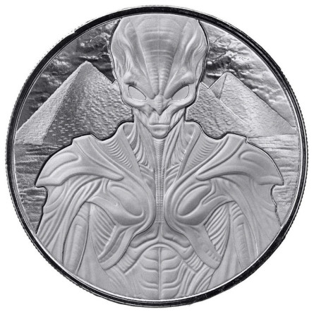 Silbermünze Samoa, Alien 2025 BU, 1 Unze