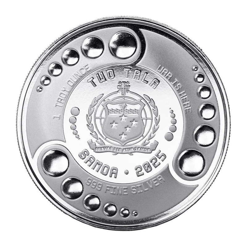 Srebrna Moneta Samoa, Alien 2025 BU, 1 uncja - awers