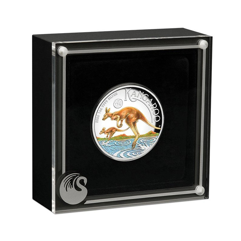 Silbermünze „Australian Kangaroo“ 2026, 1 Unze (Proof) Silbermünze „Australian Kangaroo“ 2026, 1 Unze (Proof)