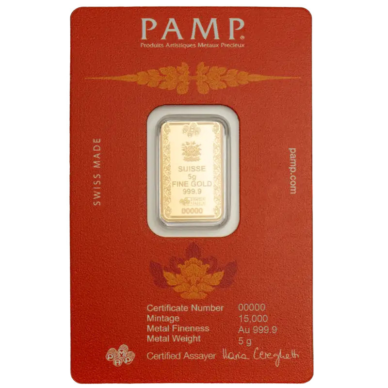 Złota Sztabka PAMP Buddha, 5g