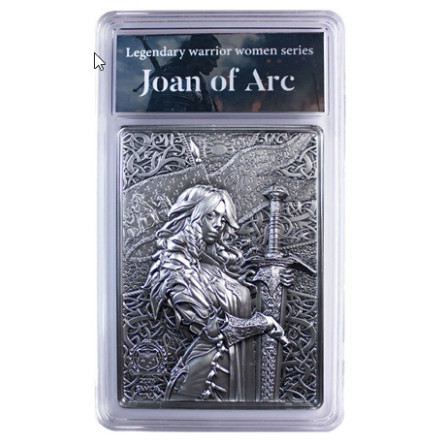 Legendary Warrior Woman Series Silver Coin: Joan of Arc, 1 oz – reverse