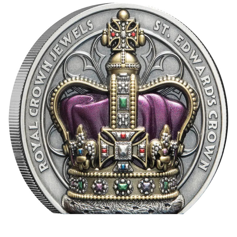 Silbermünze „Krone des Heiligen Eduard“ 2026, 2 Unzen – Rückseite Silbermünze „Krone des Heiligen Eduard“ 2026, 2 Unzen – Rückseite