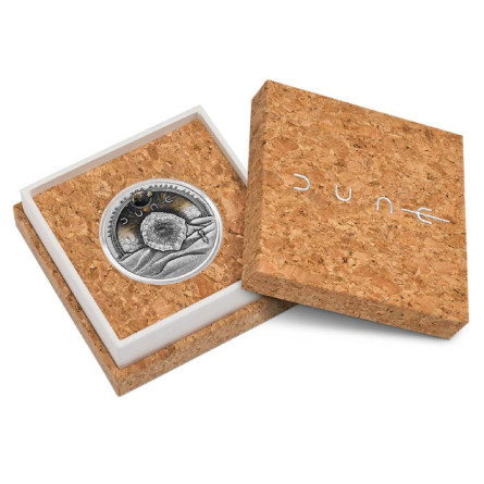 Srebrna Moneta Tuvalu DUNE 2026 Color Antiqued, 1 uncja - box 1 Srebrna Moneta Tuvalu DUNE 2026 Color Antiqued, 1 uncja - box 1