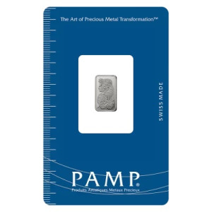 PAMP Fortuna Platinbarren, 1 g, Vorderseite