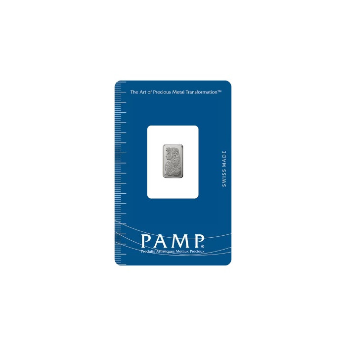 Sztabka platyny PAMP Fortuna, 1g front