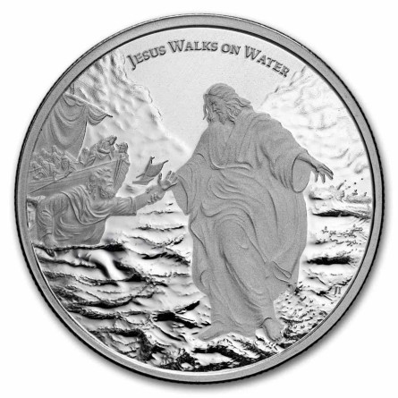 Srebrna Moneta Niue Wonders of Christ: Walking on Water 2026 FRONT