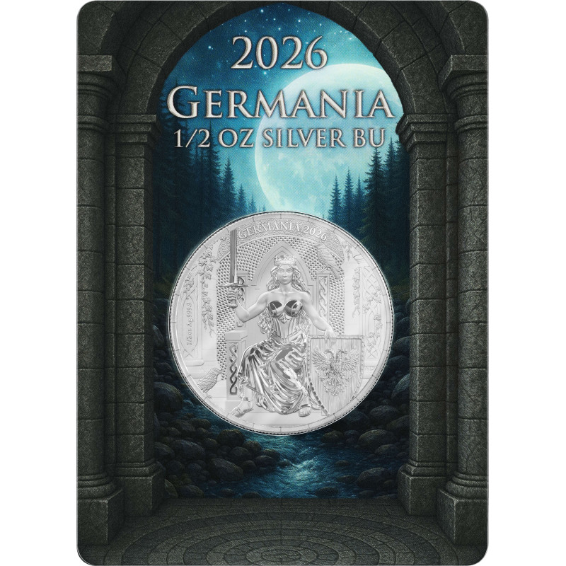 2026 Germania Silver Coin, 1/2 ounce