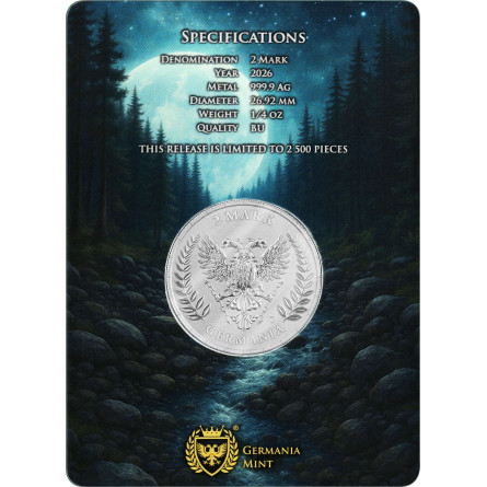 2026 Germania Silver Coin, 1/4 ounce 2026 Germania Silver Coin, 1/4 ounce