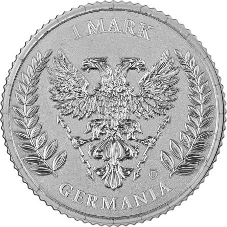 Silbermünze „Germania“ 2026, 1/10 Unze, Vorderseite