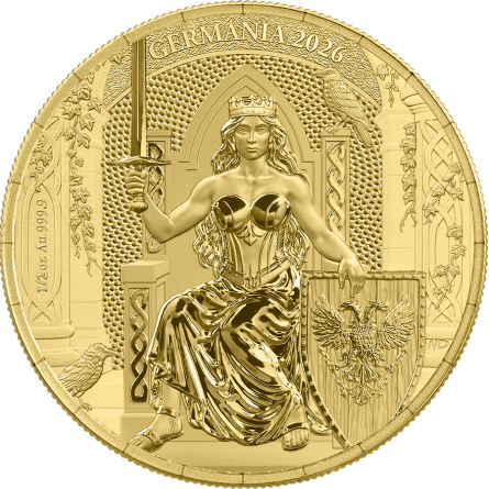 Złota Moneta Germania 2026, 1/2 uncji front