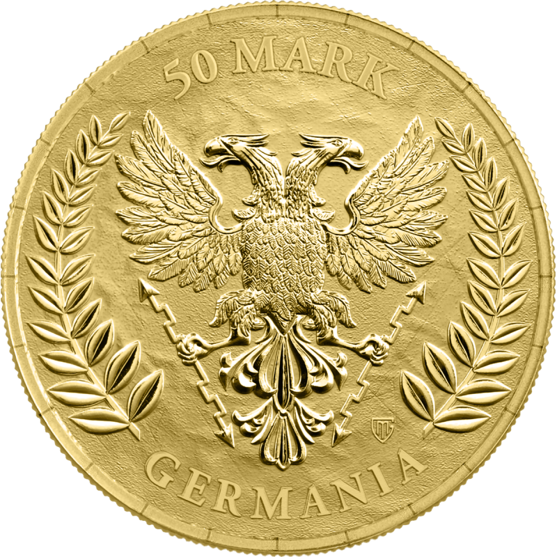 Złota Moneta Germania 2026, 1/2 uncji back