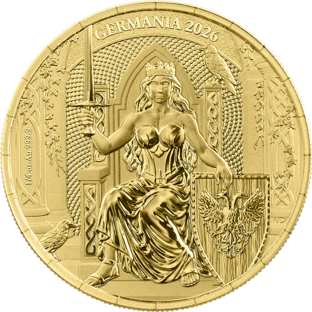 Złota Moneta Germania 2026, 1/4 uncji front