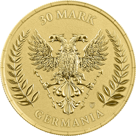 Złota Moneta Germania 2026, 1/4 uncji front
