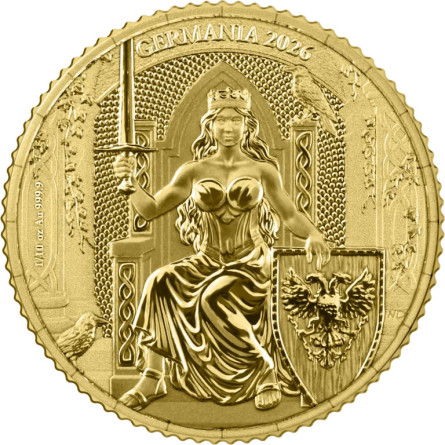 Germania 2026 Gold Coin, 1/10 Ounce COIN FRONT
