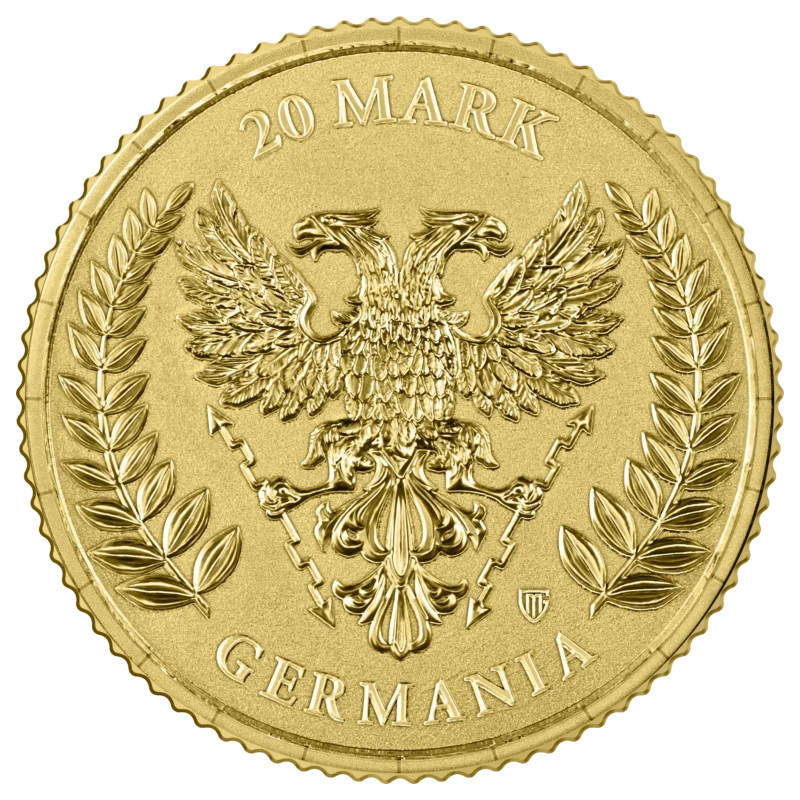 Złota Moneta Germania 2026, 1/10 uncji COIN BACK Złota Moneta Germania 2026, 1/10 uncji COIN BACK