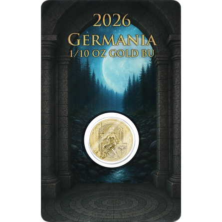 Złota Moneta Germania 2026, 1/10 uncji PACK FRONT Złota Moneta Germania 2026, 1/10 uncji PACK FRONT
