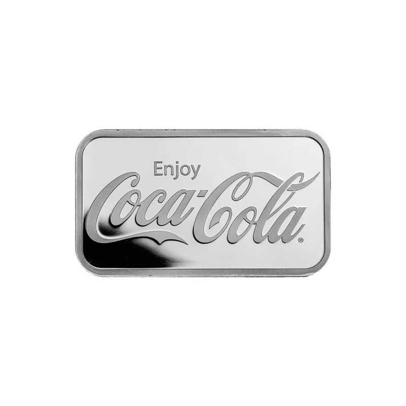 1-Ounce Coca-Cola Silver Bar BACK