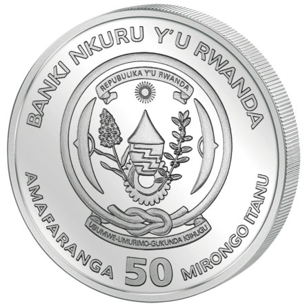 Rwanda Silver Coin, Year of the Horse 2026, 1 oz. (obverse)