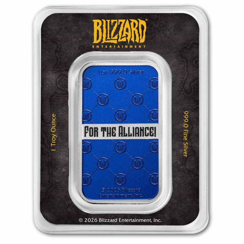 Srebrna Sztabka World of Warcraft: Alliance Bar, 1 uncja - back Srebrna Sztabka World of Warcraft: Alliance Bar, 1 uncja - back
